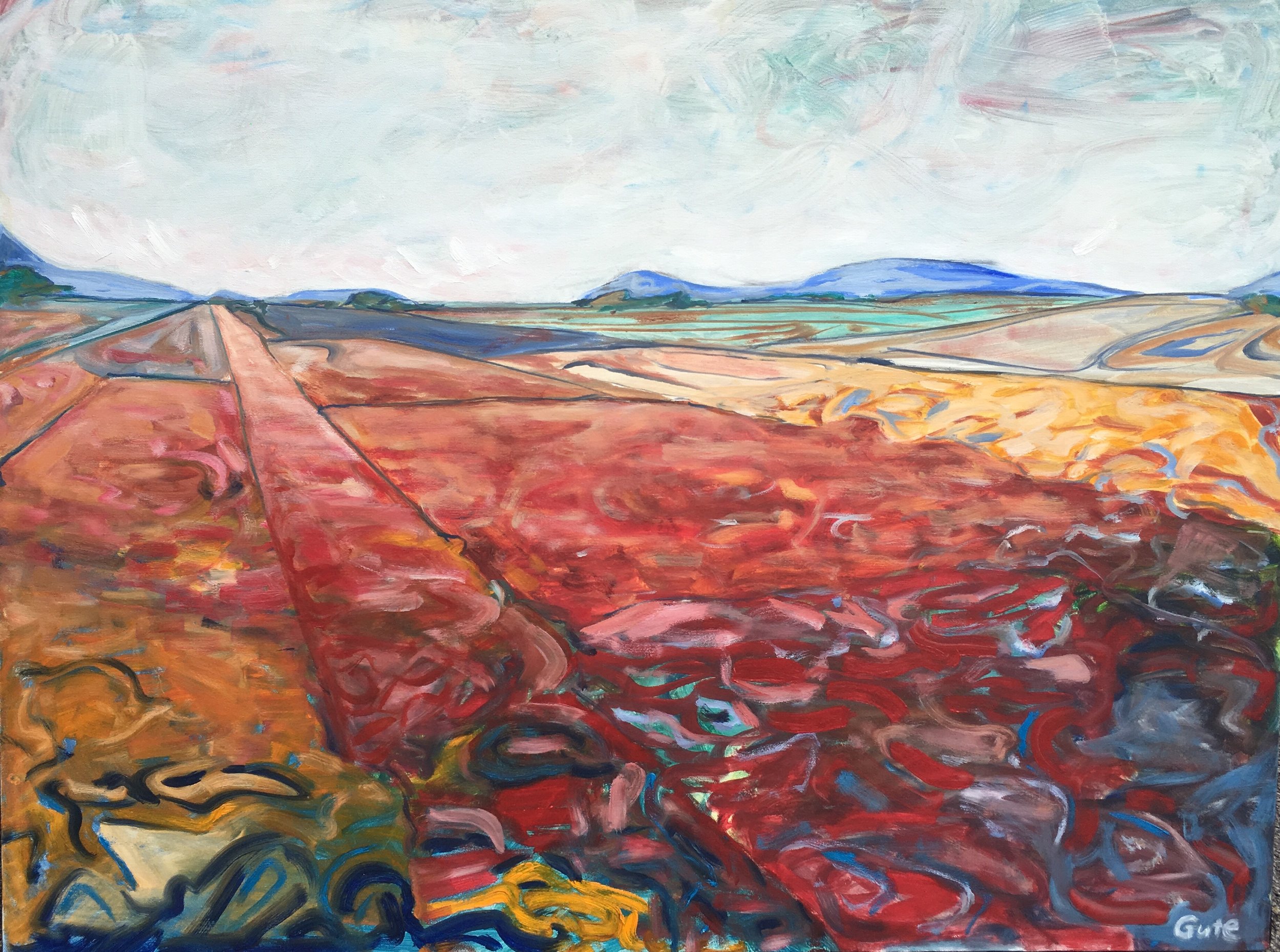 Landscape With Red Field II 