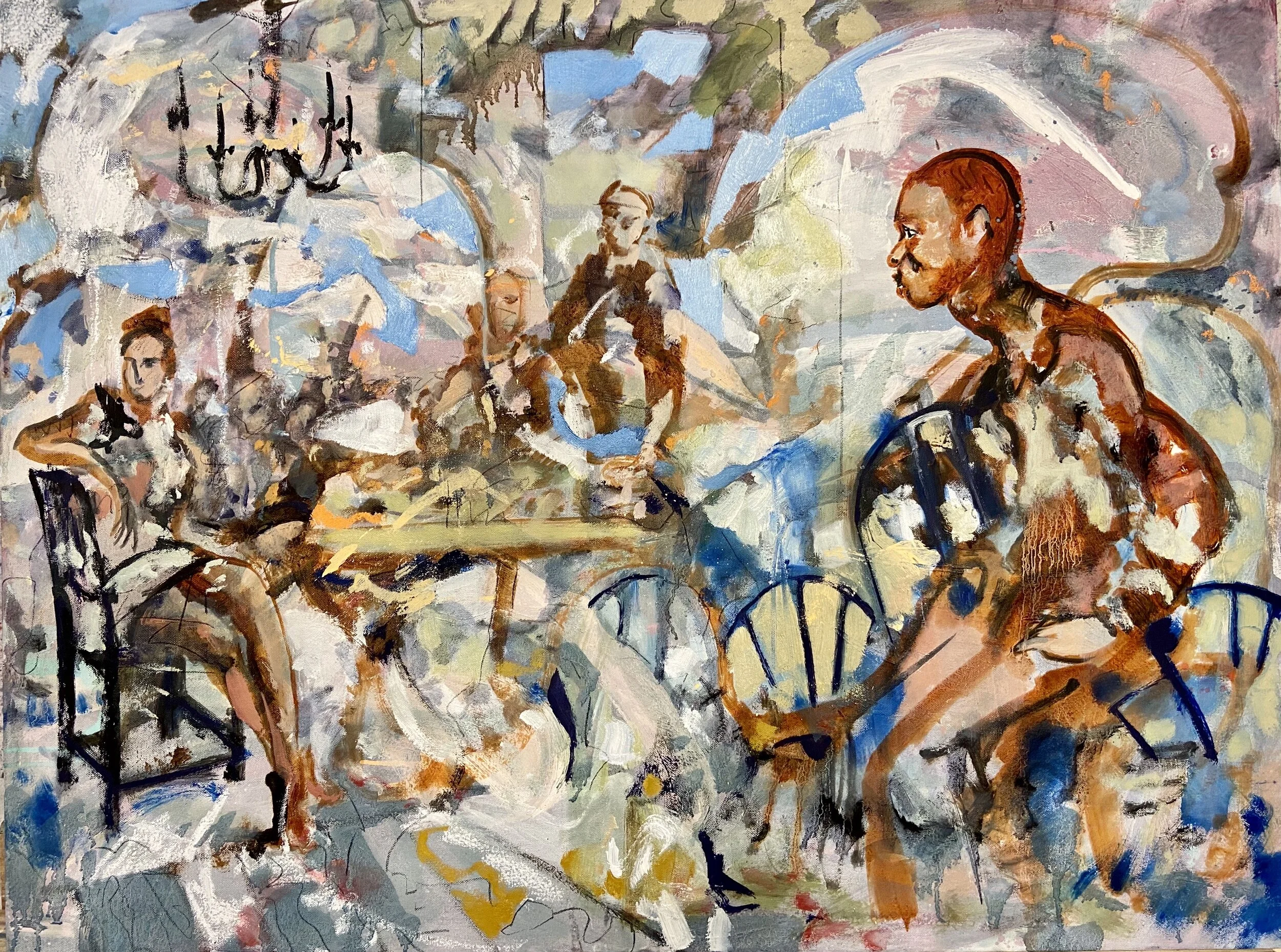  “Uncomfortable Café” Accepted to Nationally Juried Show