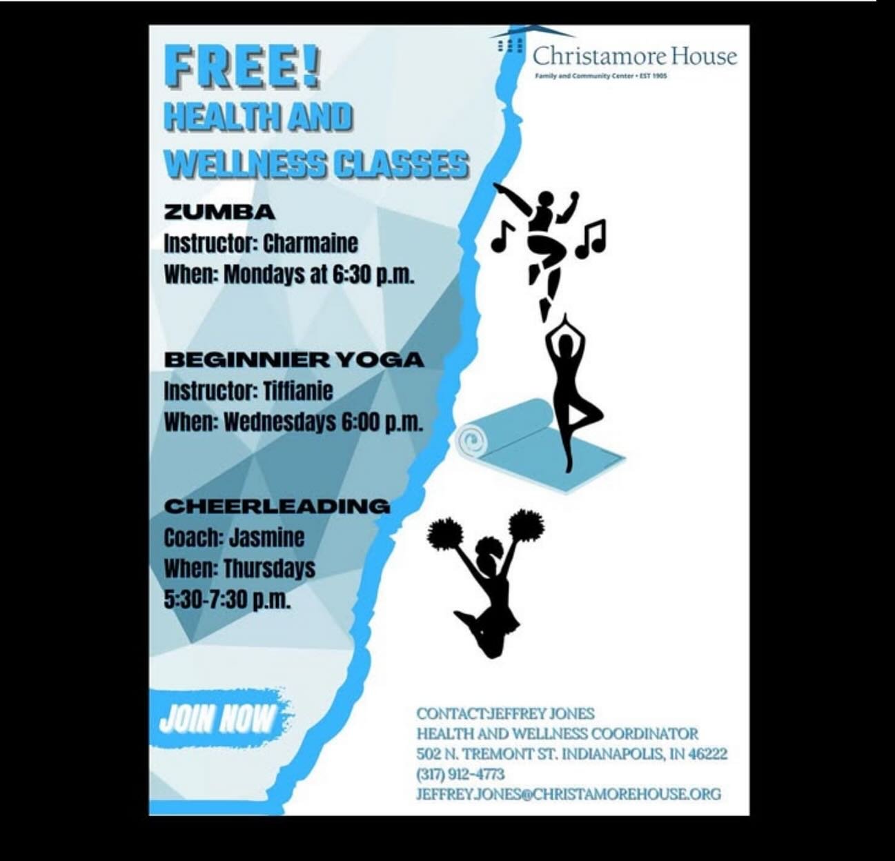 🌟 Join us on the path to wellness! 🌟 From Zumba to Yoga and Cheerleading, we have a class for everyone. ✨ Dive in and start your health journey with us today! 💪🏾🧘🏾&zwj;♀️ #HealthAndWellness #JoinUs #MoveWithUs