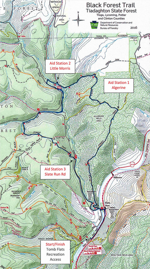 Slate Run 25K maps — PA Trail Dogs