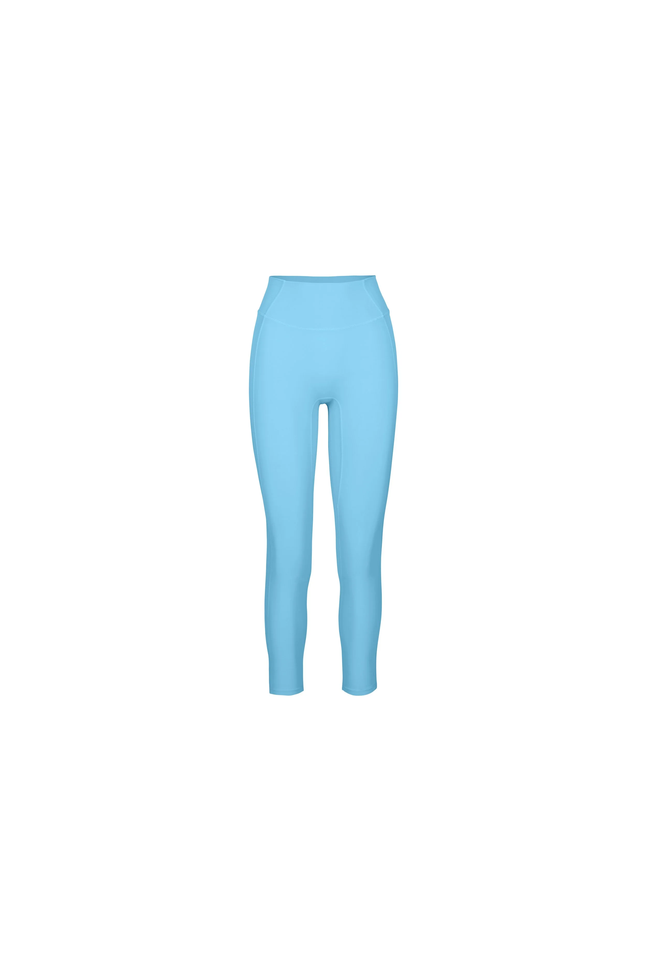 Ghost Mannequin Photography Women's Activewear Apparel Leggings Blue Front