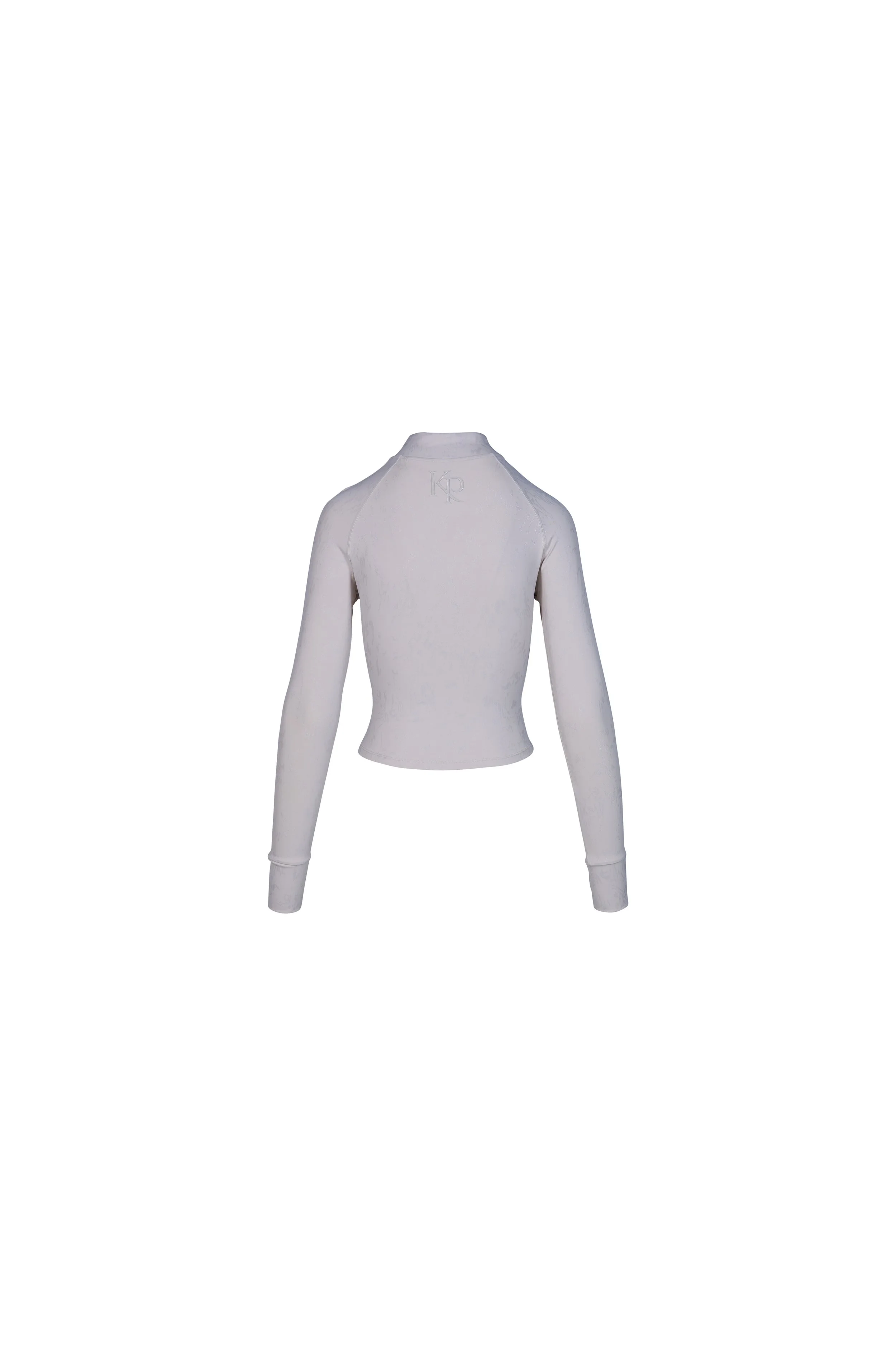 Ghost Mannequin Photography Women's Activewear Apparel Zip Jacket Grey Back