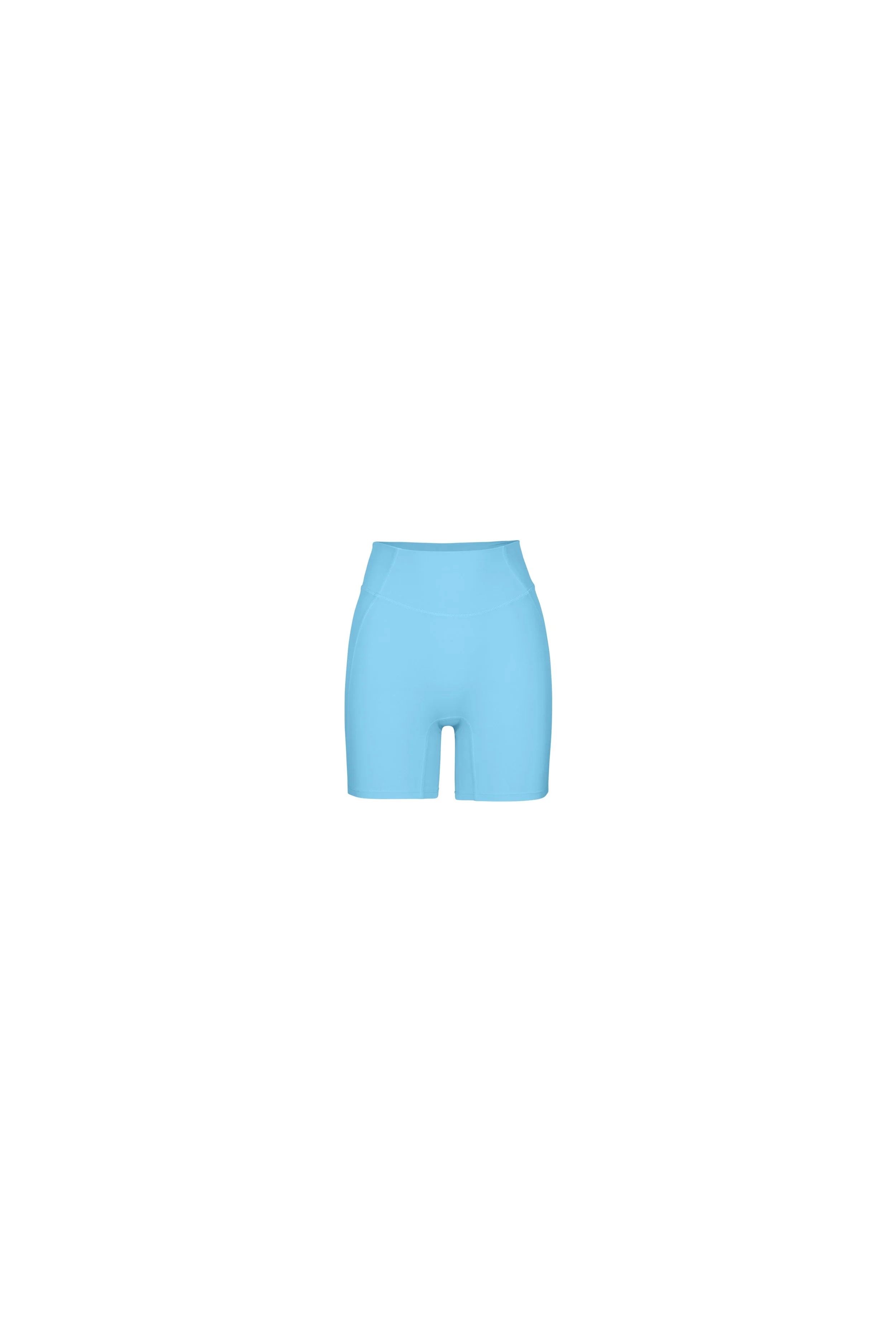 Ghost Mannequin Photography Women's Activewear Apparel Shorts Blue Front