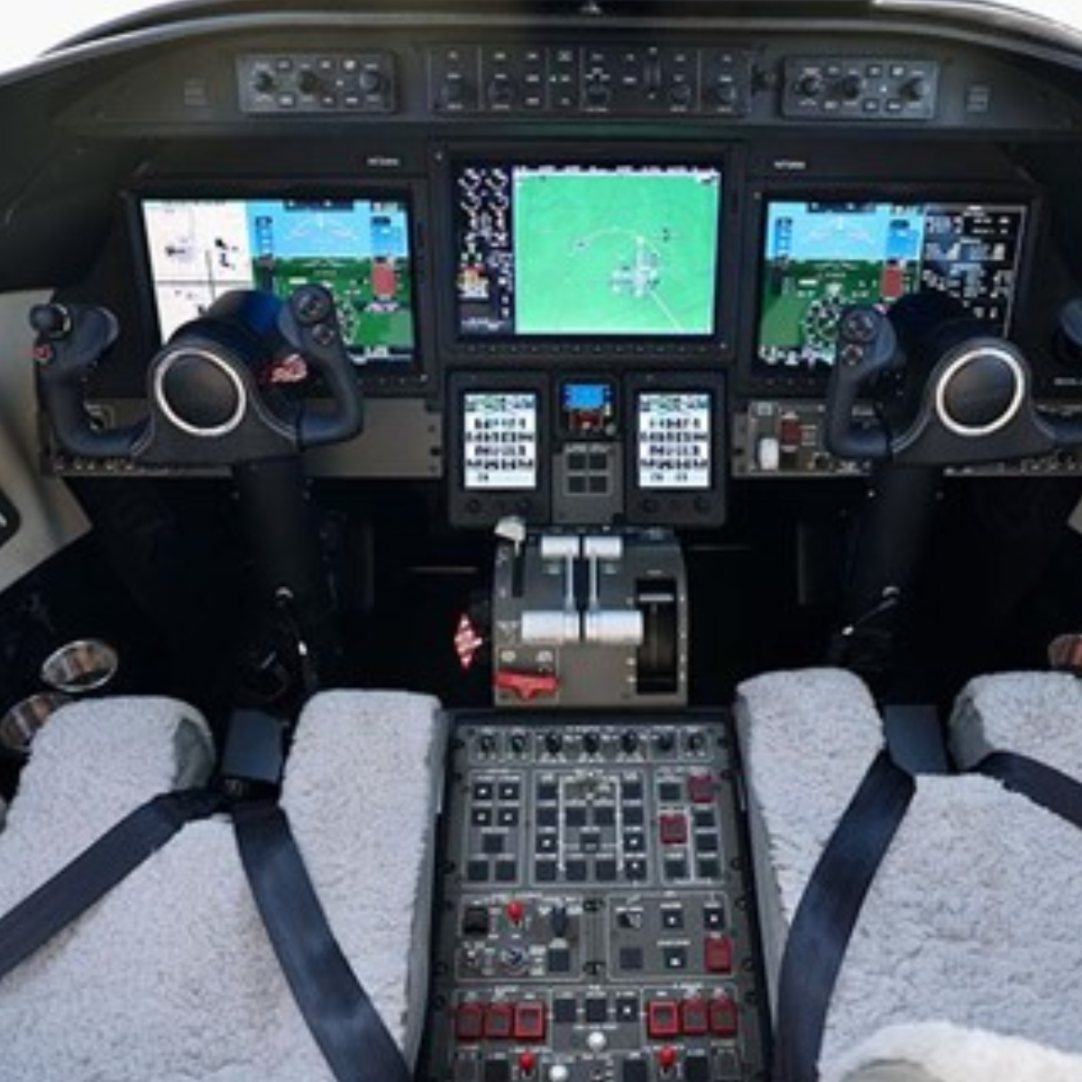 Learjet avionics cockpit upgrade at Haggan Aviation