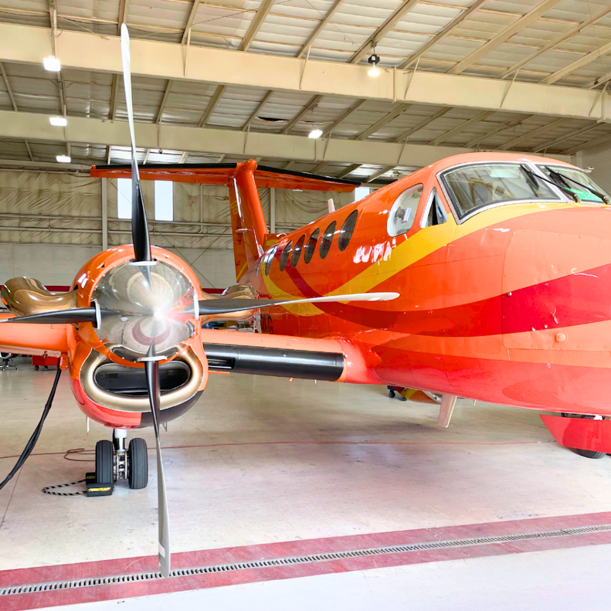 Aircraft in the hangar