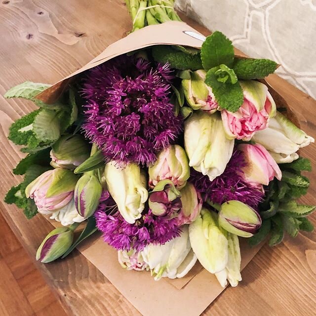 When a friend asked if we could make a bouquet for his wife for their anniversary, of course we said yes! 💐
.
Happy anniversary @nickst85 &amp; @jennstrobl21 ! Thanks for being such awesome supporters of our farm! 💜