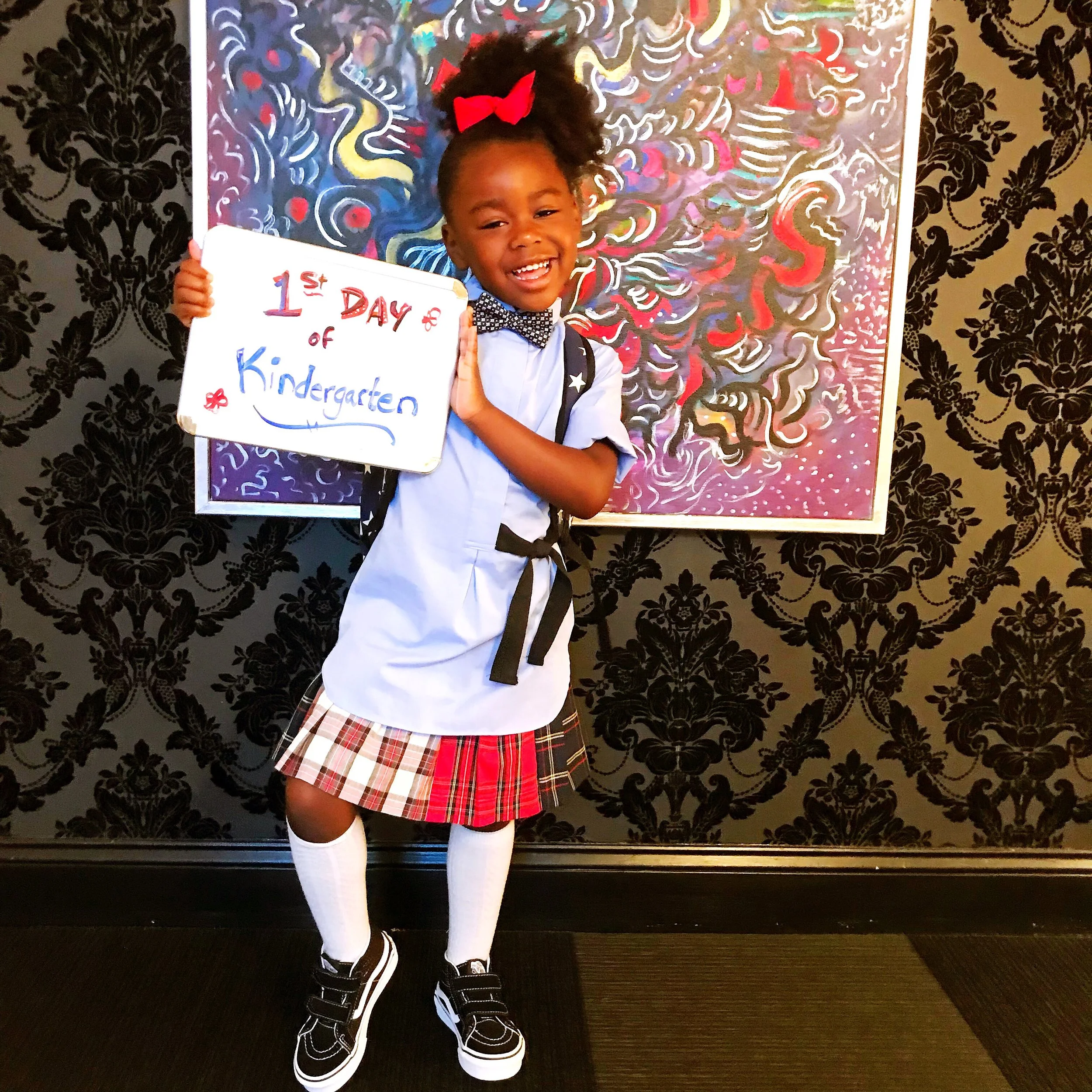 Winter's first day of school 