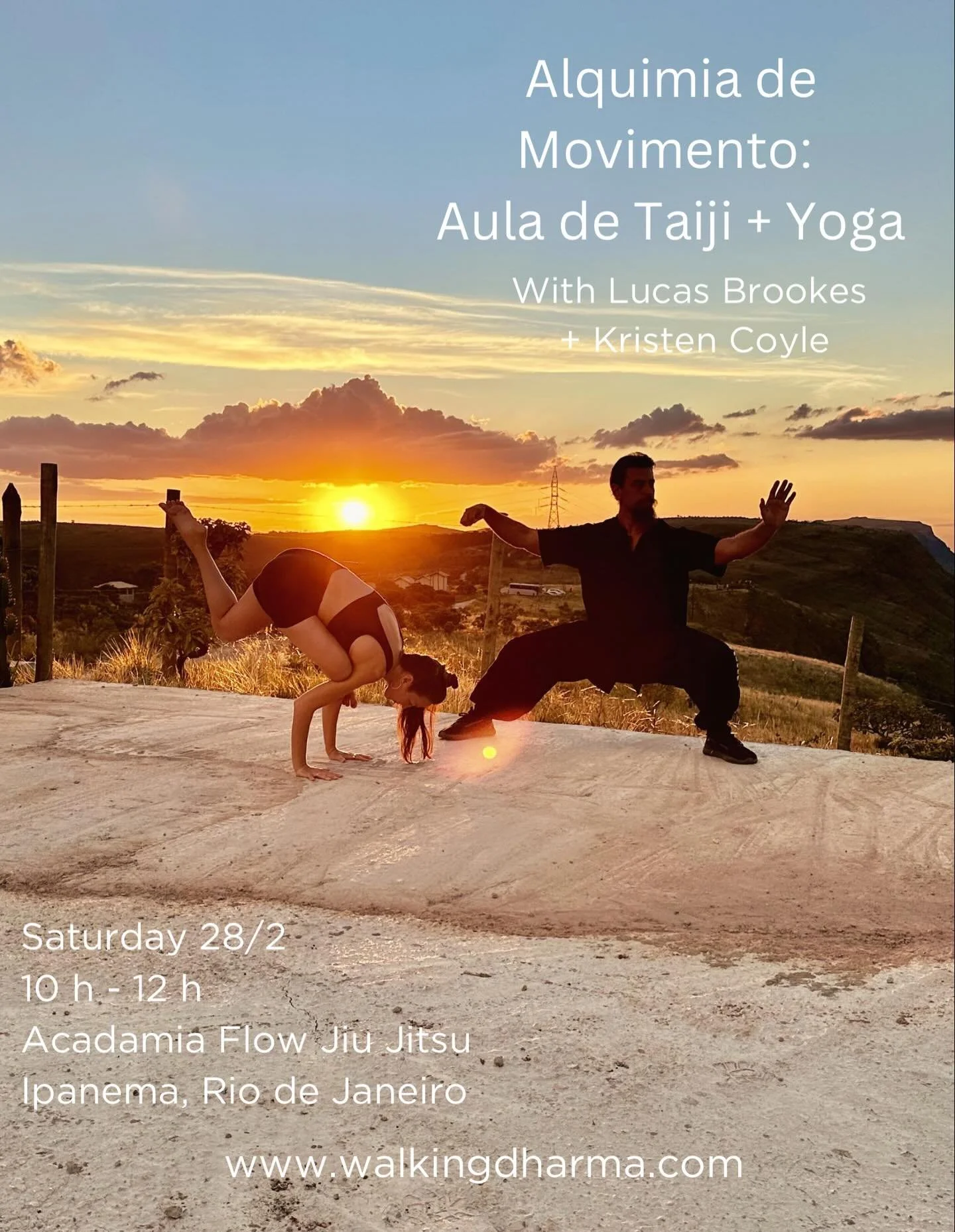 I am so excited to announce my first yoga + Taiji collab with @escolazayin in Rio de Janeiro! We have been dreaming up a powerful Movement Alchemy workshop that seamlessly blends Flow Yoga with Chen Taiji and this is an experience that will allow you
