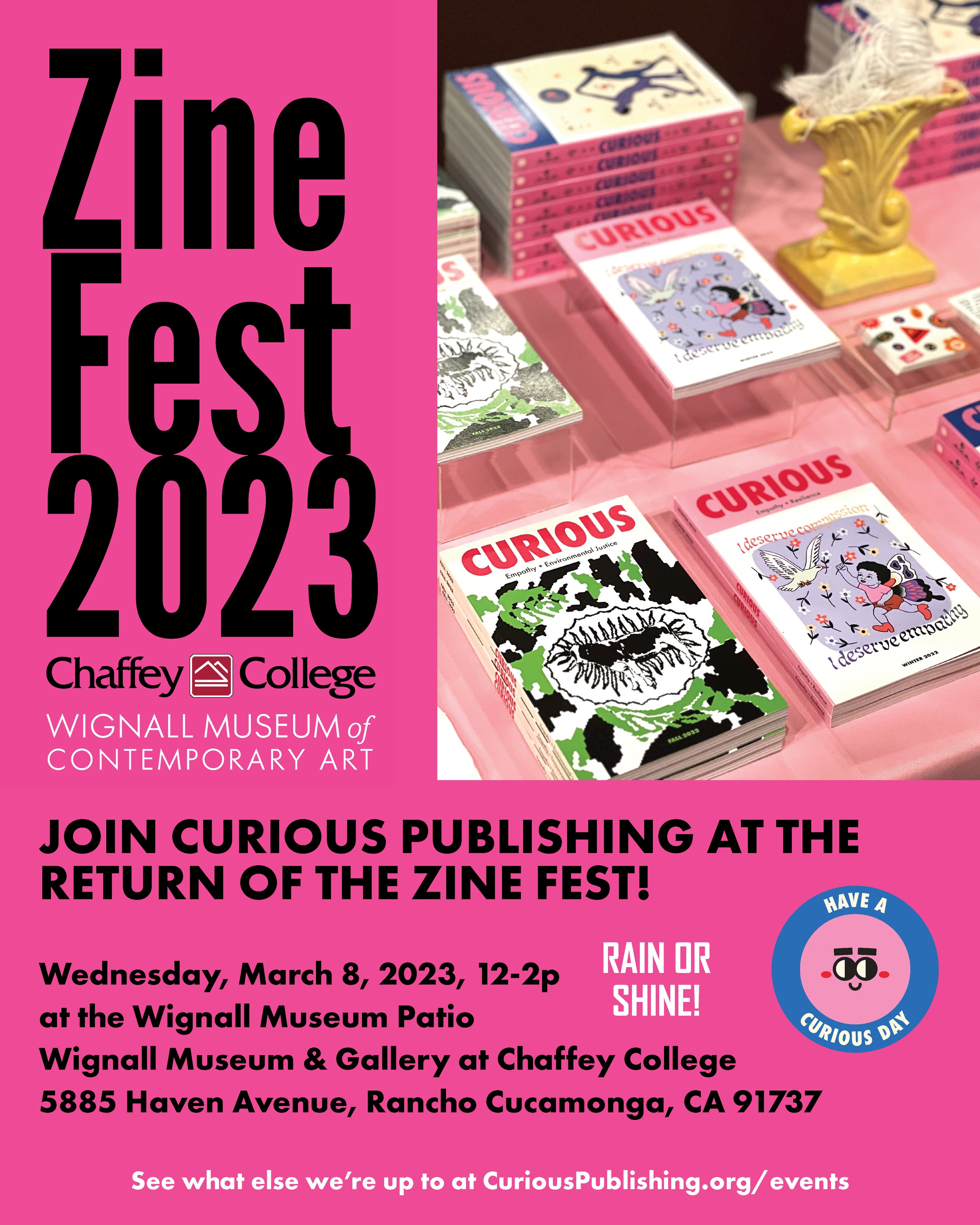The Return of the Zine Fest at Wignall Museum, Chaffey College