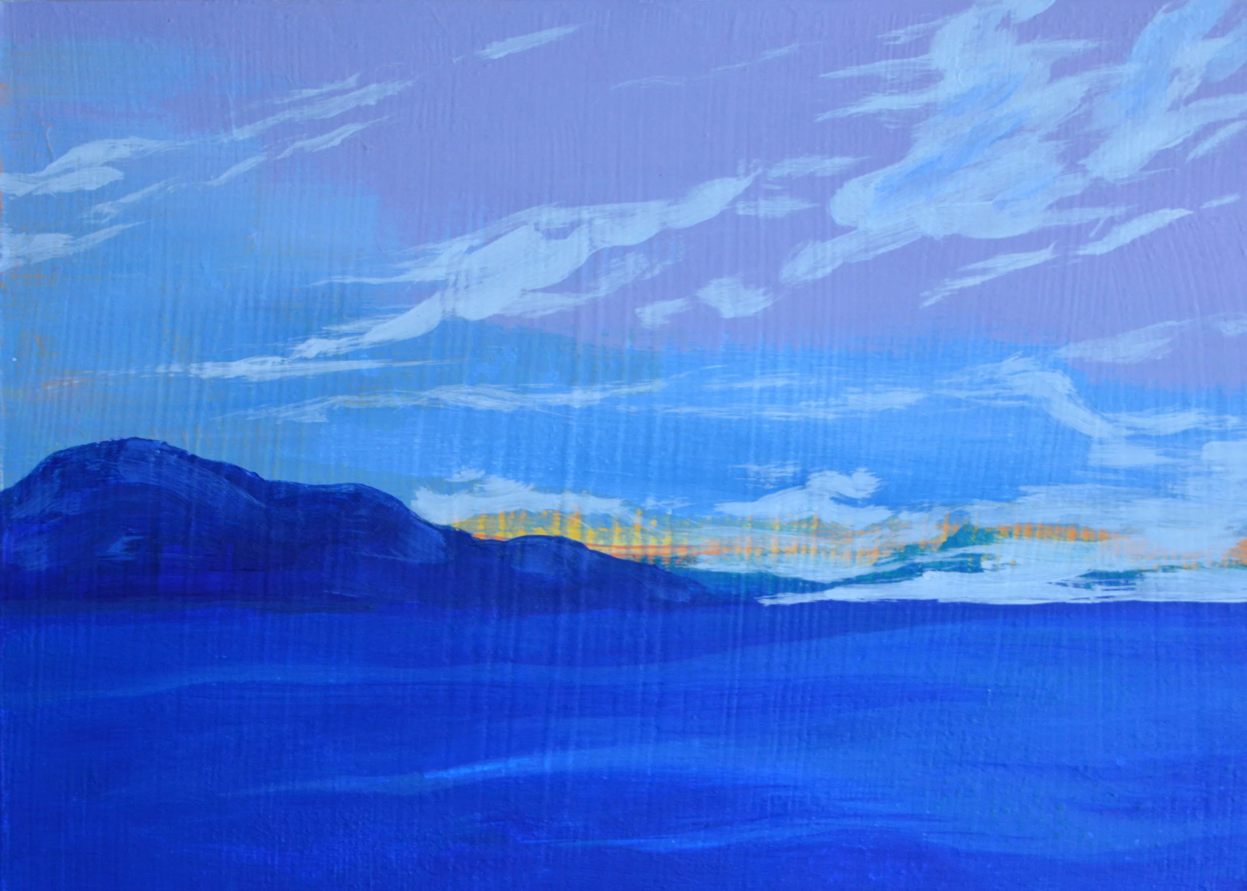 Island 3 5 x 7 inches, acrylic on wood panel, 2018