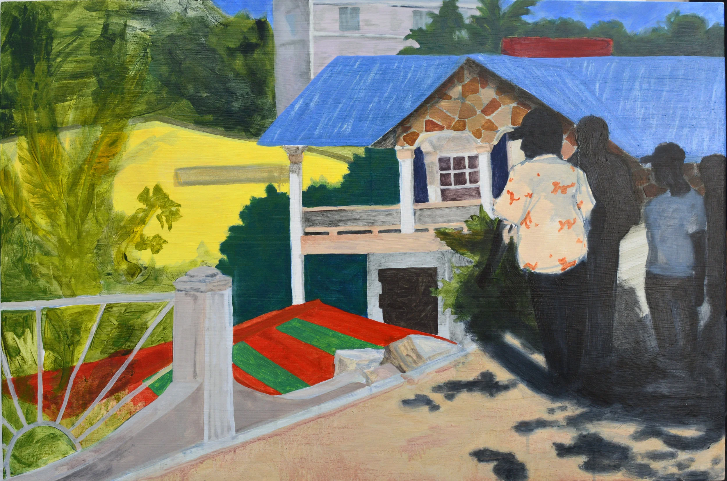 The Accident oil and acrylic on wood panel, 24in x 36in, 2015