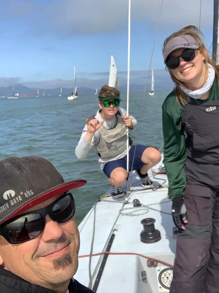 Kurt Lahr with son Owen and daughter Hayden as crew. What more could you ask for?