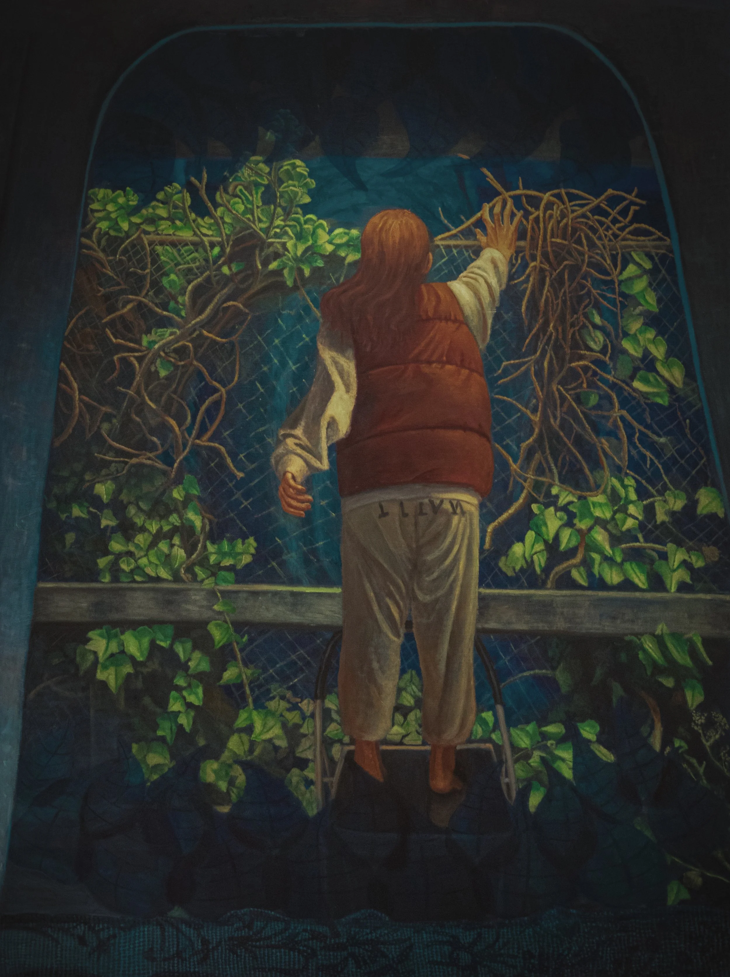 One must imagine she's happy, just like Sisyphus 