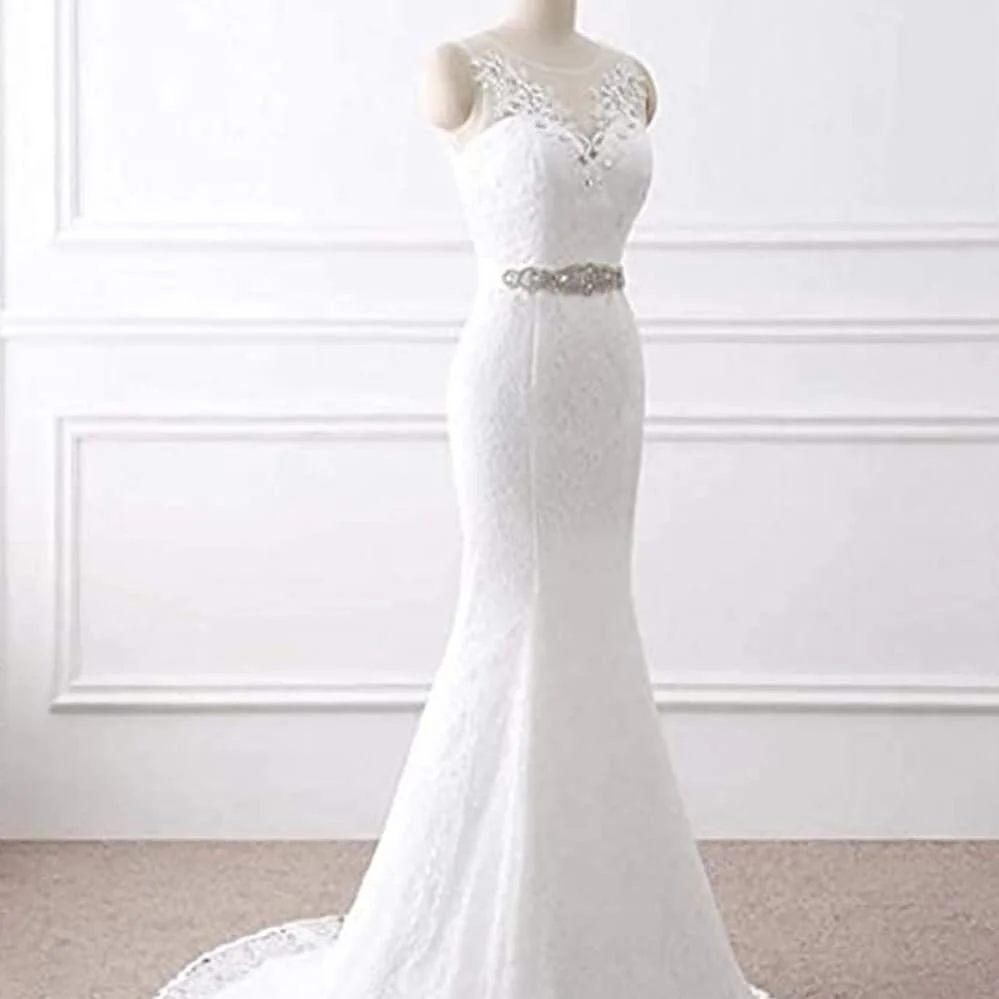 mermaid wedding dress under 100