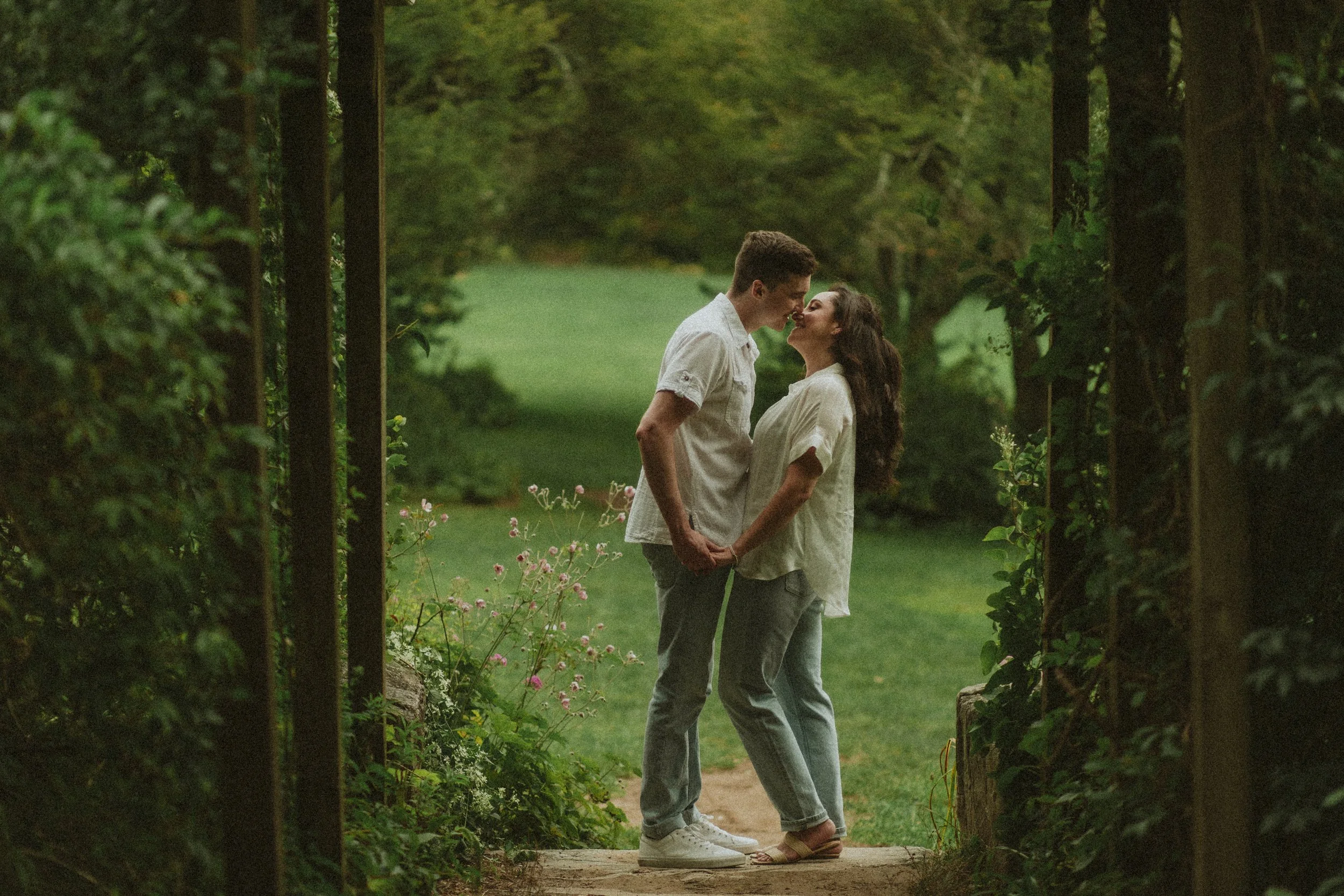 Leah & Matt Engagement Photoshoot Ringwood Botanical Garden NJ