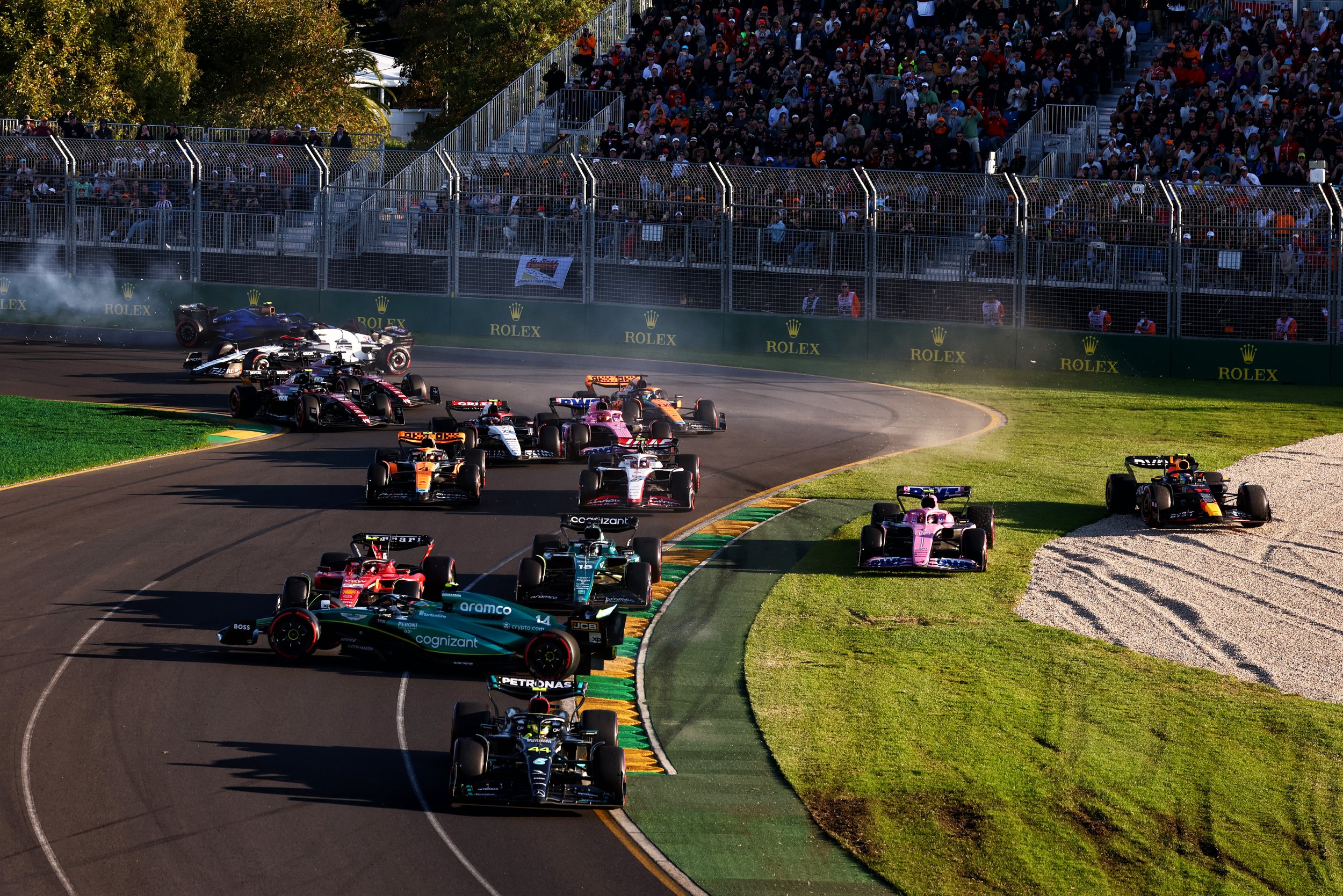 What happens during a red flag in Formula 1 Australian Grand Prix ending explained