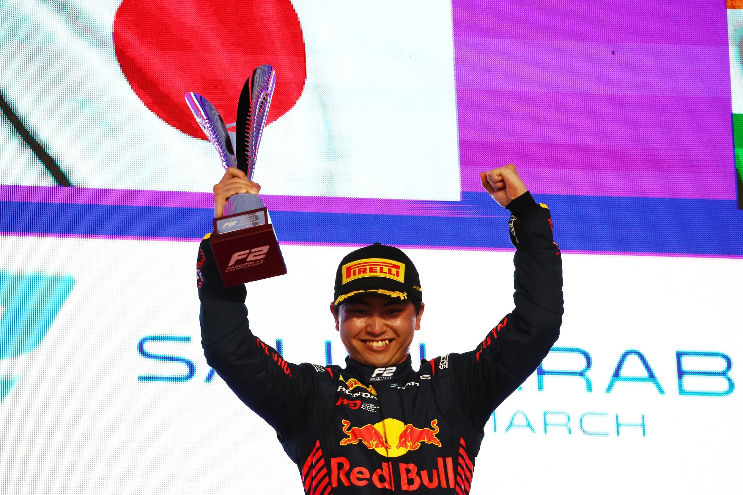 Ayumu Iwasa wins Jeddah sprint race in Formula 2 thriller