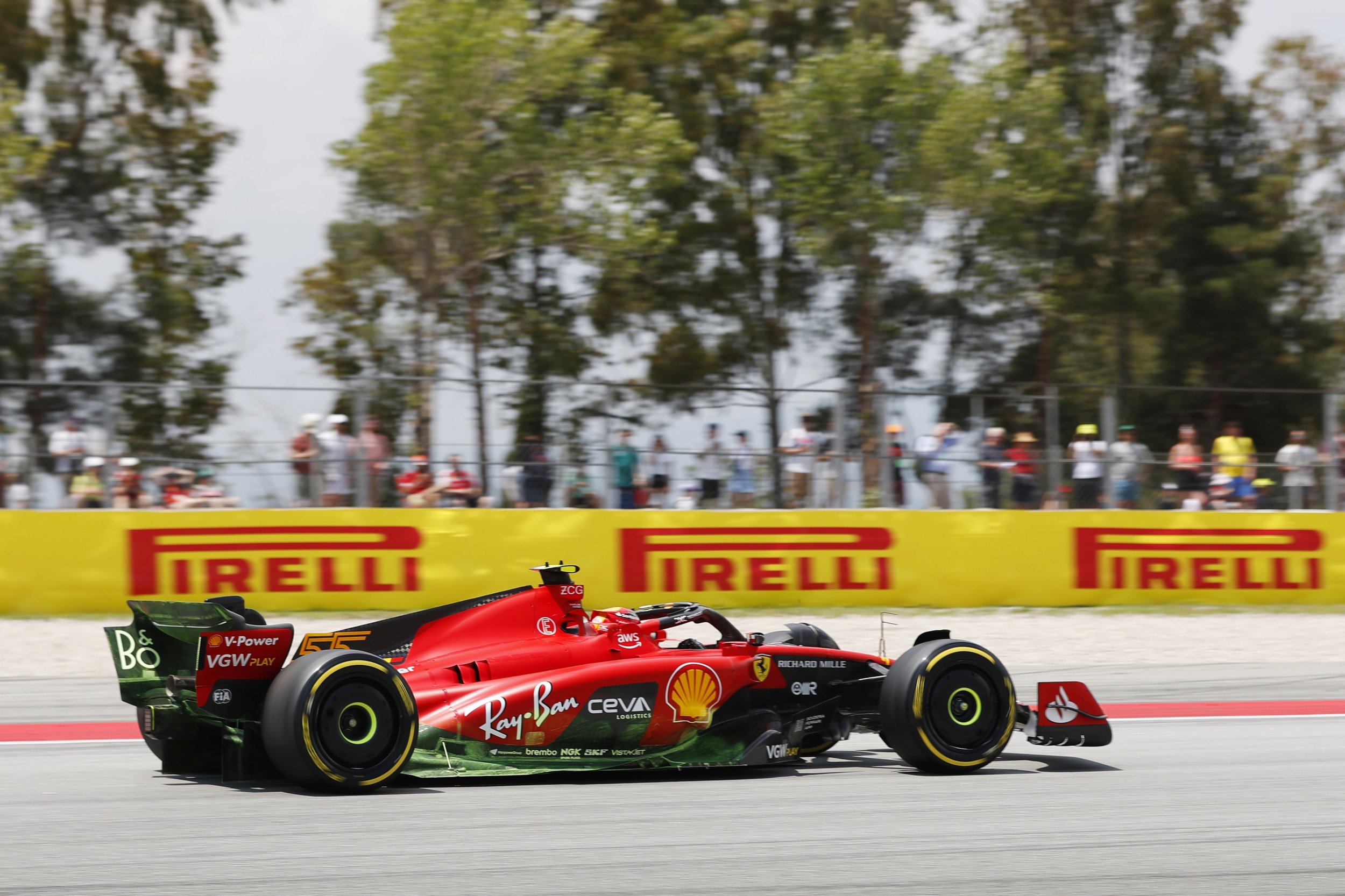 Ferrari unveils new sidepod design at F1 Spanish Grand Prix