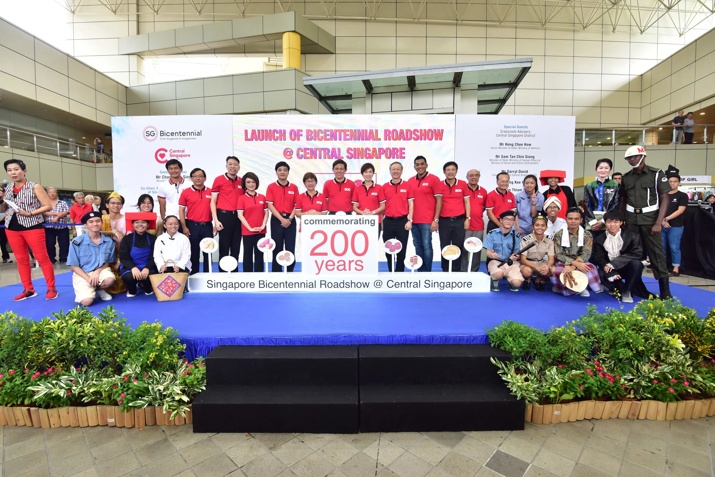 Launch of Bicentennial Roadshow @ Central Singapore