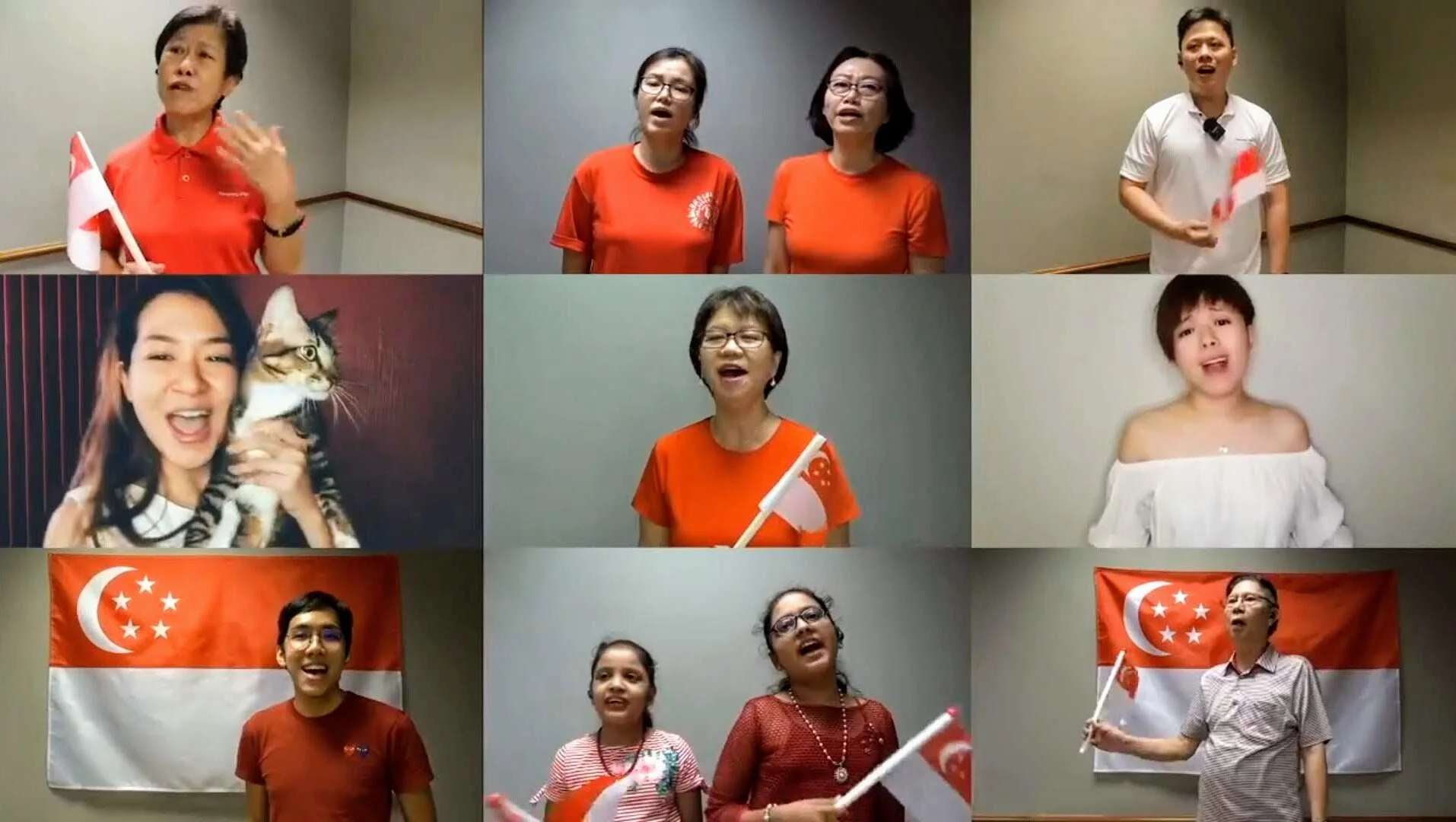 Celebrating National Day online with our virtual choir!