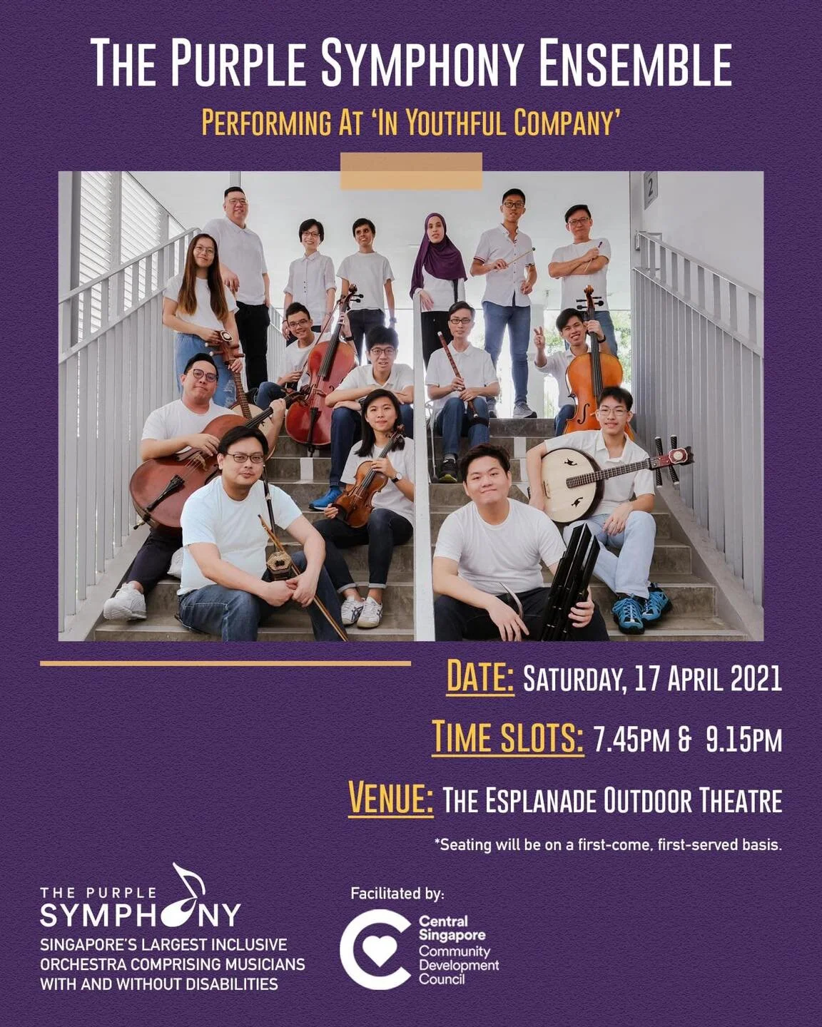 Catch The Purple Symphony Ensemble Live this Saturday!