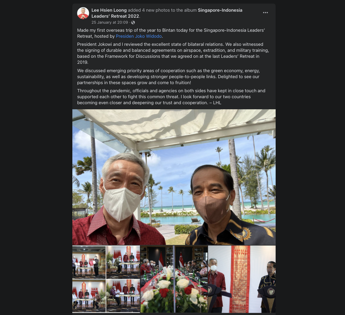 On Singapore-Indonesia Relations