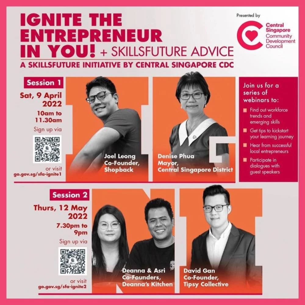 Ignite the Entrepreneur in You + SkillsFuture Advice