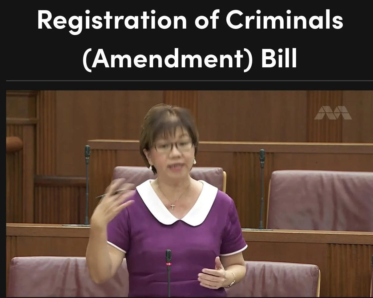On Registration of Criminals (Amendment) Bill