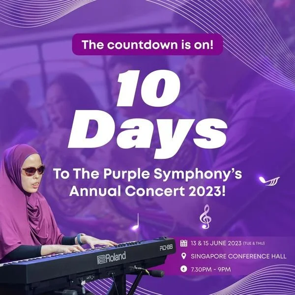 Ten more days till The Purple Symphony's Annual Concert 2023!