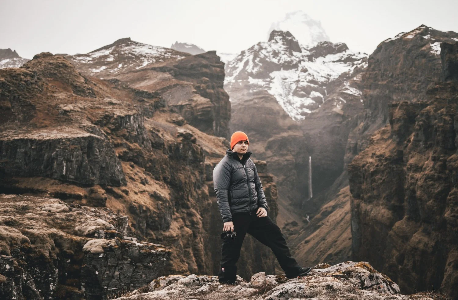 Photo of me by Múlagljúfur, taken by Sergio M.
