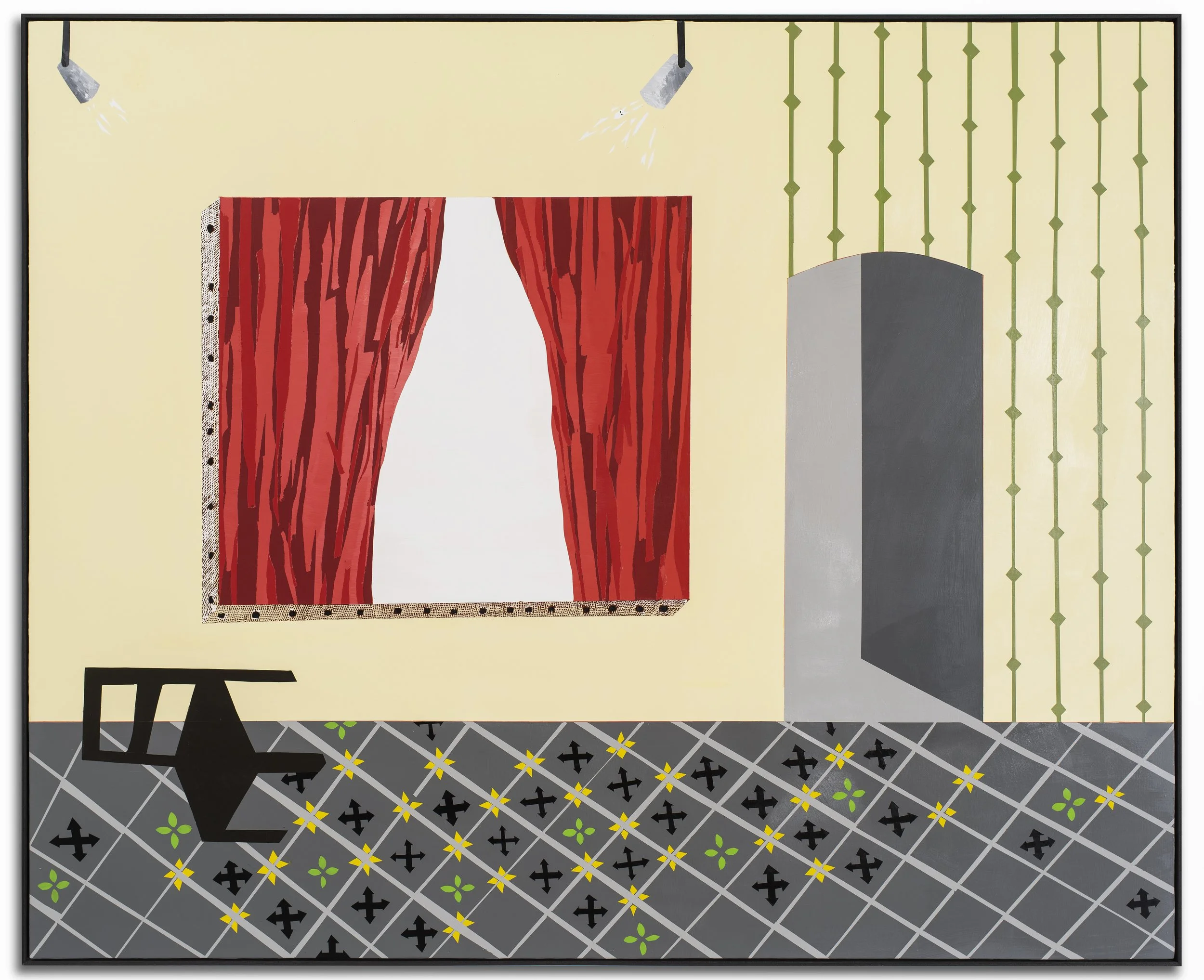 No lemon no Melon, 2018. Acrylic on wood panel, framed. 165cm x 205cm.
