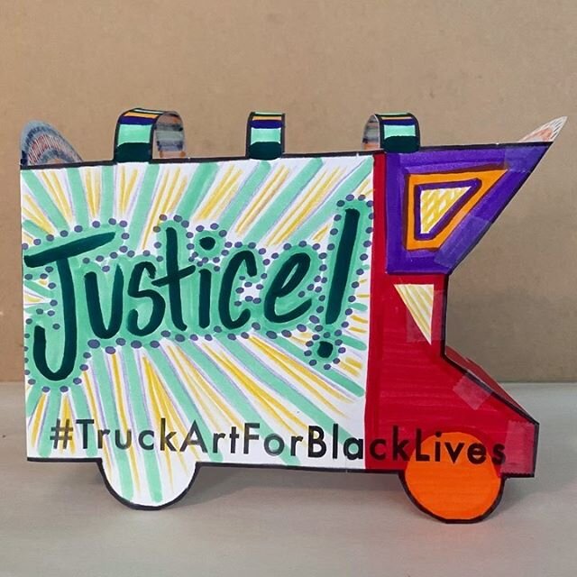#TruckArtForBlackLives #kidsforblacklives #kidsforblacklivesmatter #southasiansforblacklives