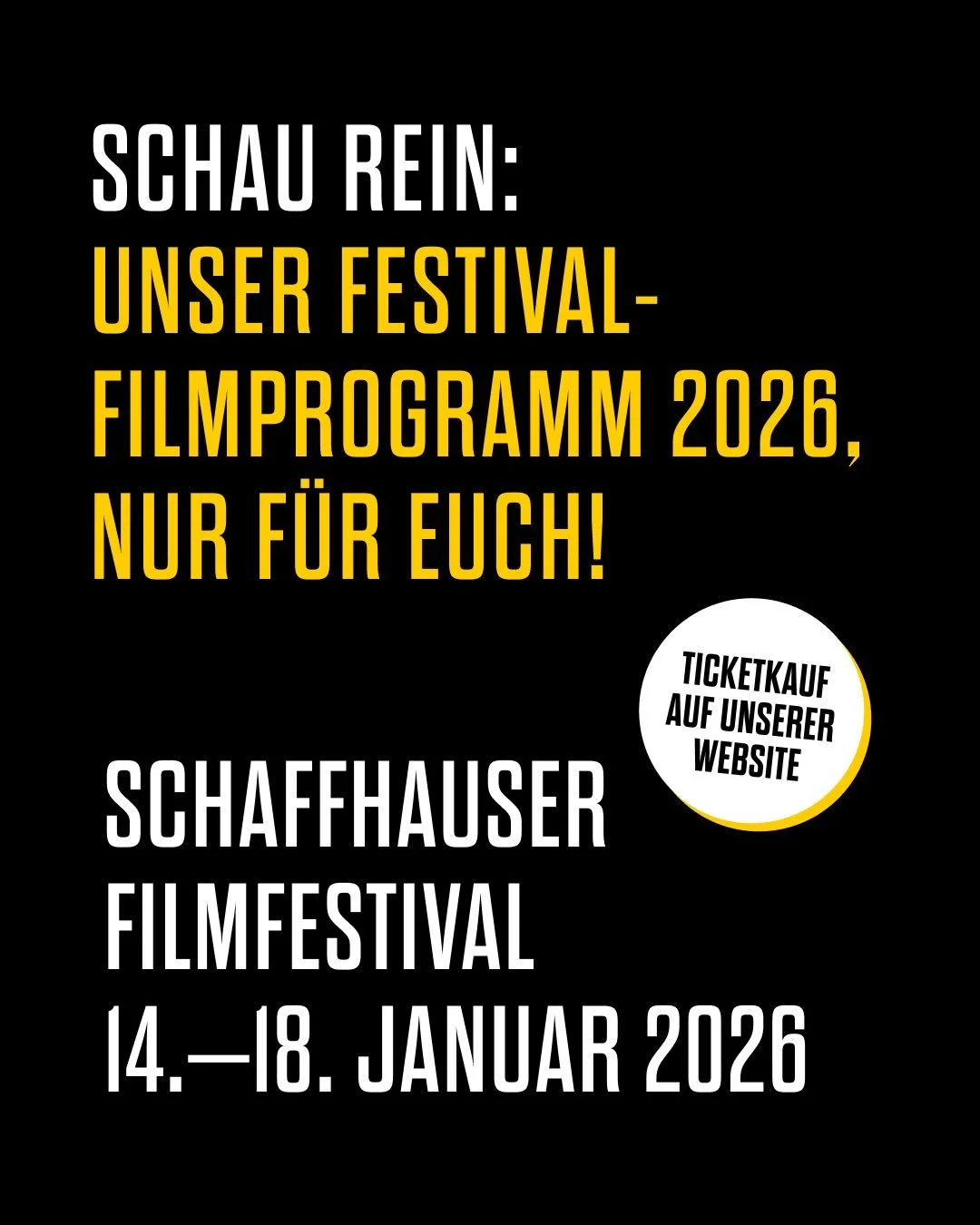 Unser Programm ist ver&ouml;ffentlicht!:-)🎉 Wir freuen uns auf gem&uuml;tliche, spannende und lustige Kinotage im Januar in der @kammgarn_sh 🍿📽️ Besuch doch unsere Webseite und hole dir dein Ticket - oder am besten gleich mehrere 😇 Bis demn&auml;