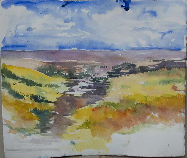 Plein Air Painting at Bear Mountain Wind Park