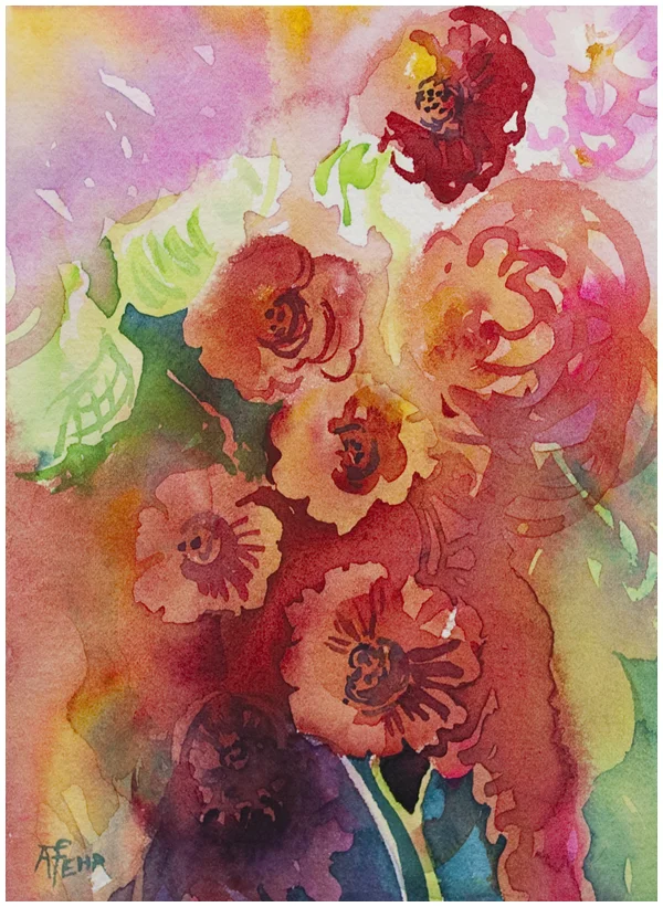 Five Fun Florals in Watercolor