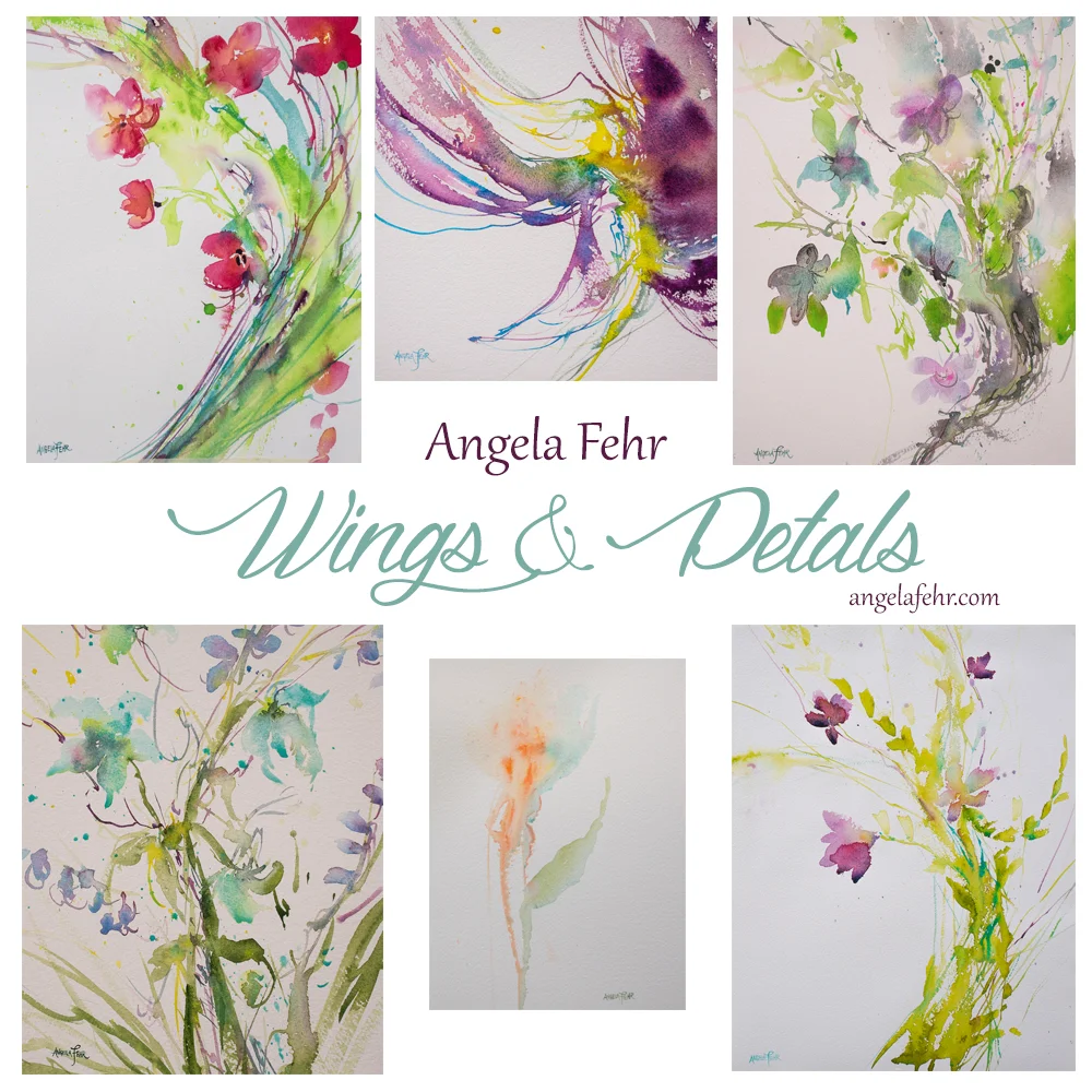 New Painting Series: Wings & Petals