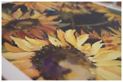 Completed Painting: "Golden Tangle"