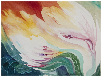 "Paradise" watercolour painting