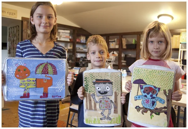 Creating Art with Kids: Cookie Sheet Masterpieces