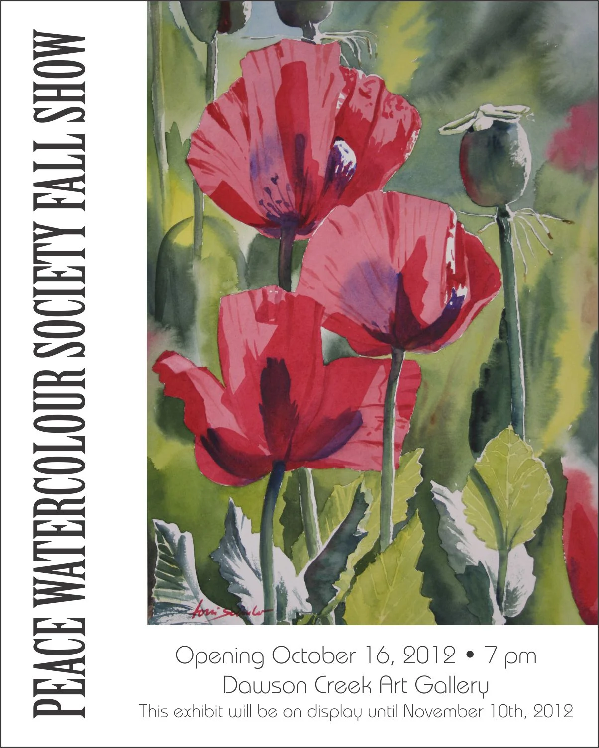 Peace Watercolour Society Fall Show 2012 Opens Tonight!