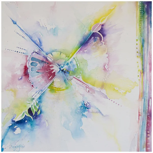 (A)spir(al)ing: an abstract watercolour exploration