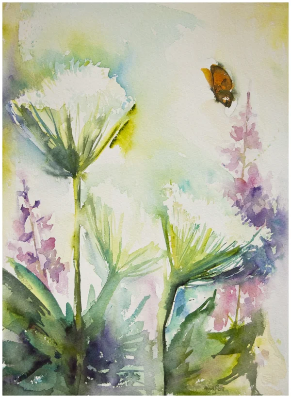 Painting Weeds in Watercolour