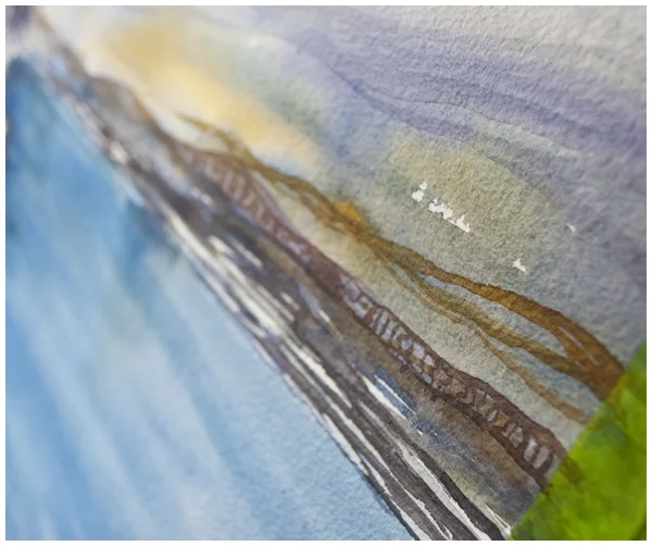 Around the Corner (watercolor painting work in progress)