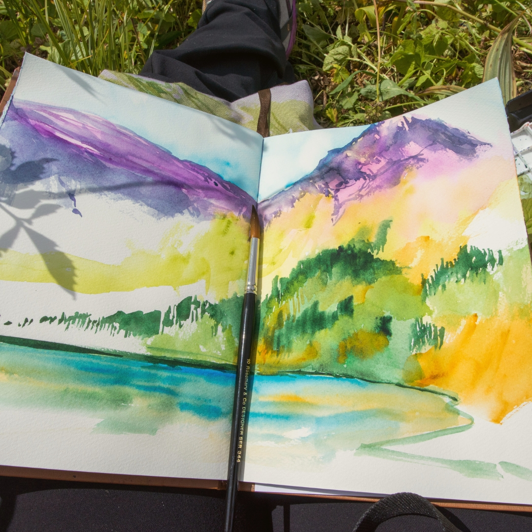 Watercolor Art Travel Kit & Sketchbook Tour 