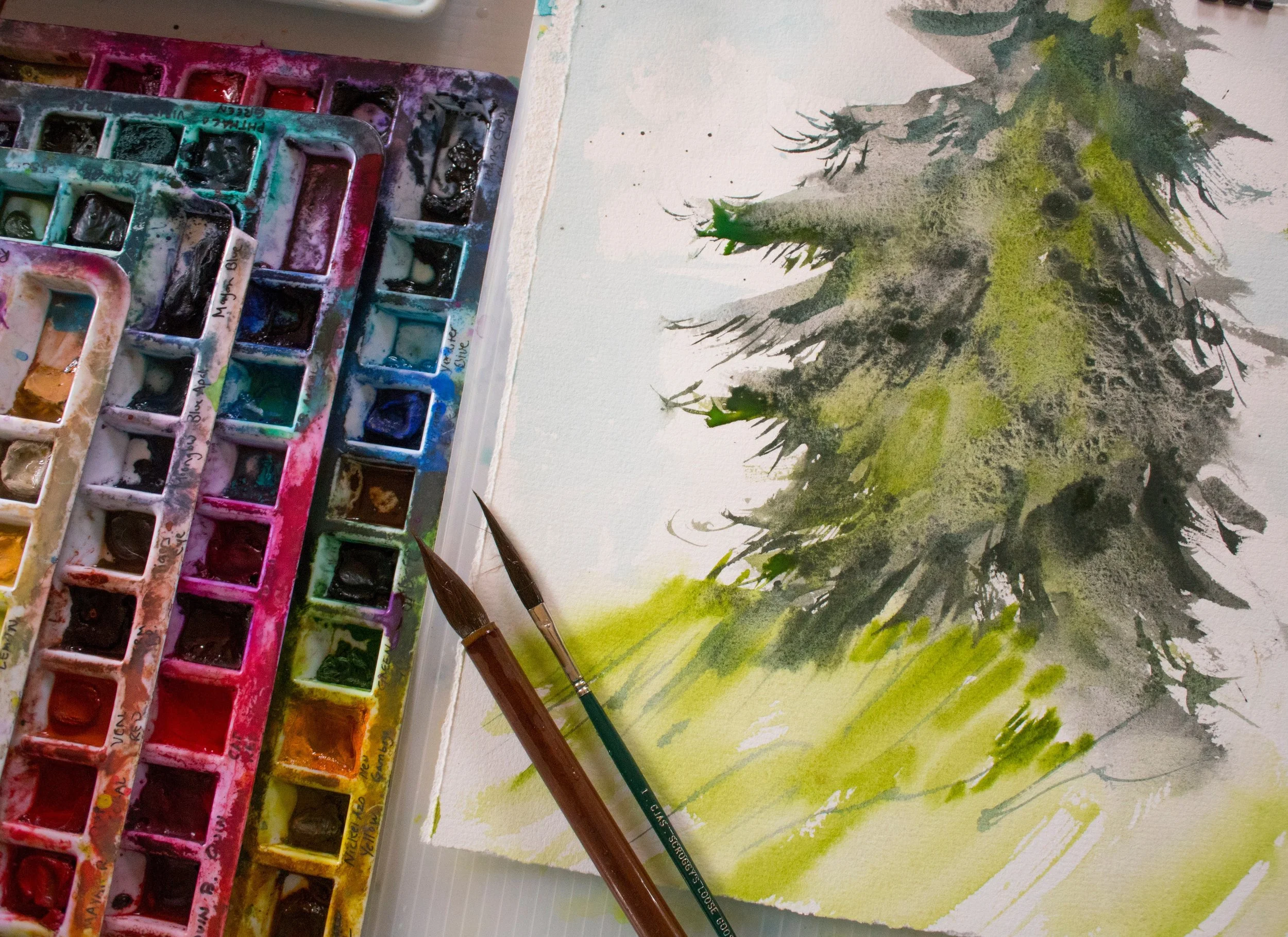 Loos Paint 20 Ways to Develop Your Loose Painting Style | Angela Fehr Watercolour