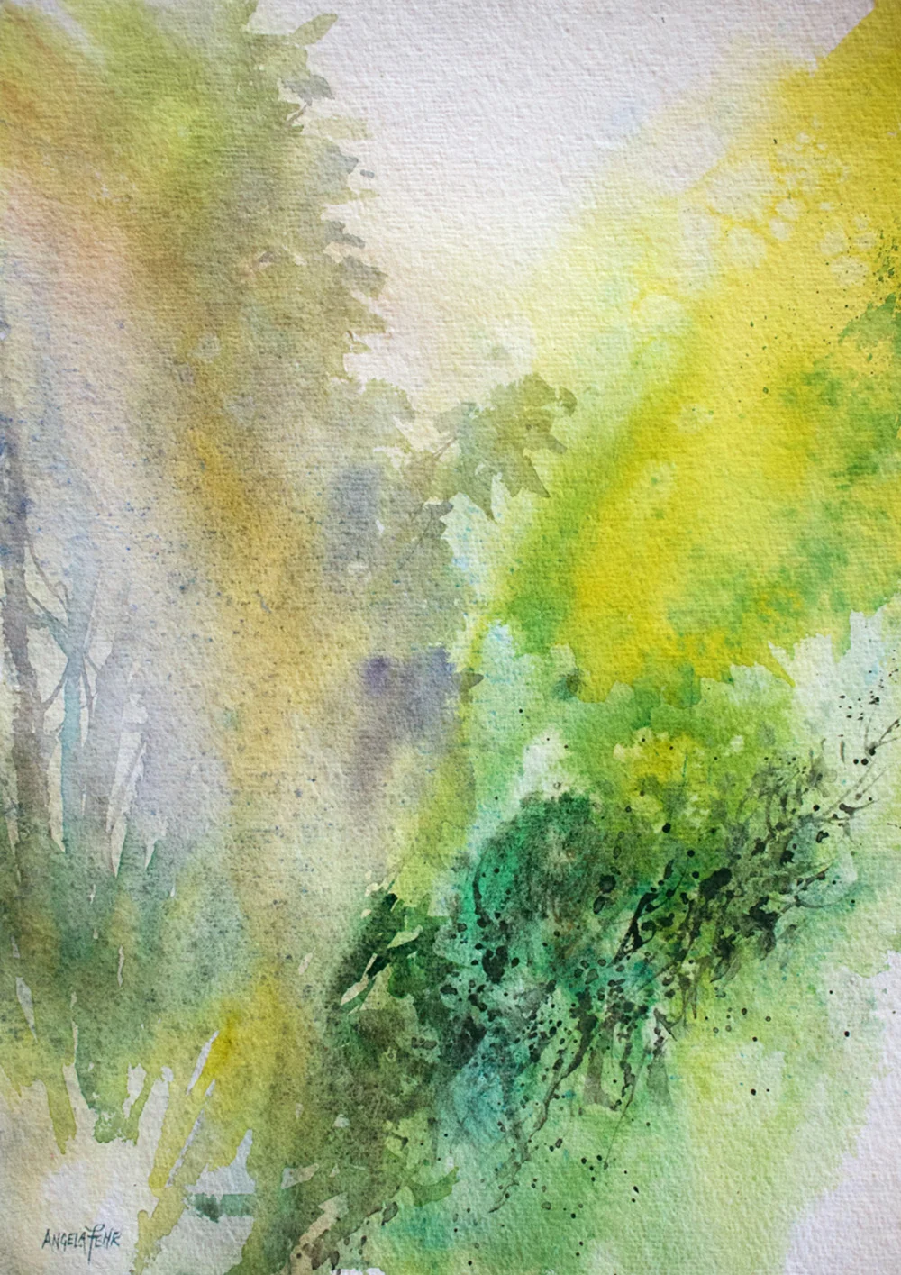 Midsummer Dreams, watercolor by Angela Fehr