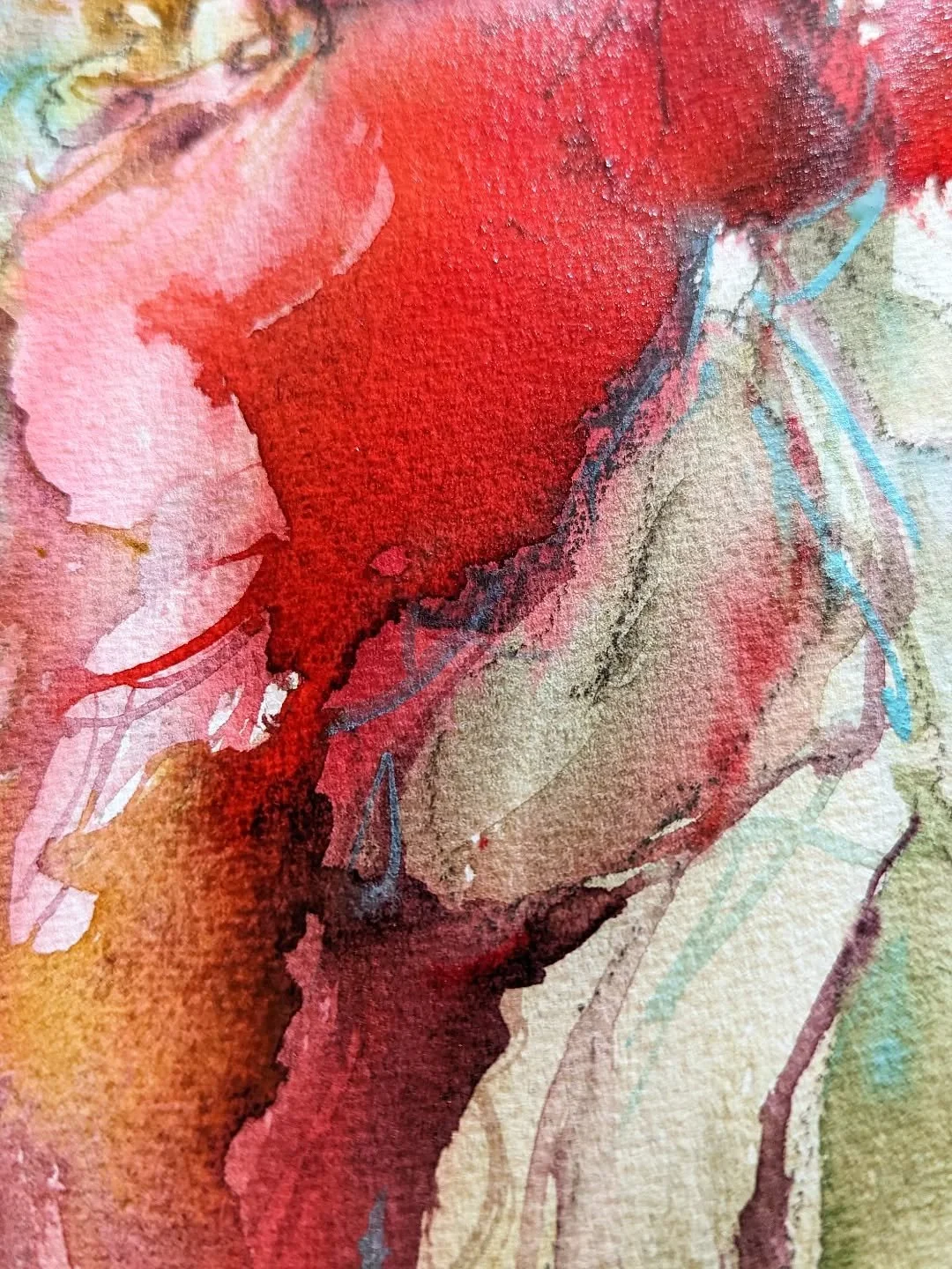 Saturday Watercolor Tip: working with complementary colors 
I've been working on my color mastery watercolor course and one thing that I find myself saying over and over again is the color is about relationship. 
If you're working with complementary 