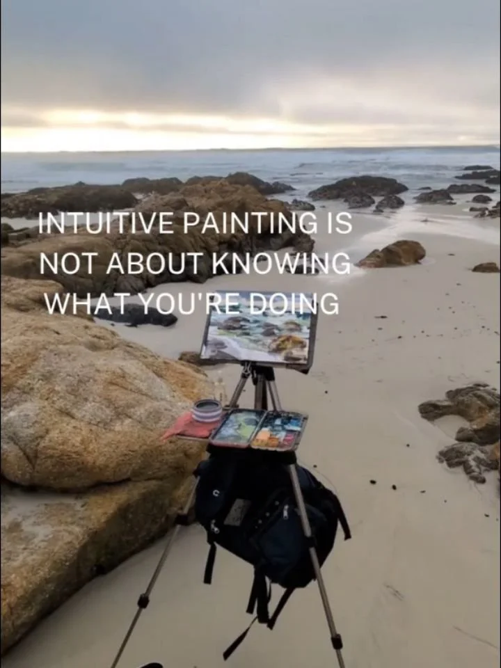 I think sometimes there's an expectation that the artists who are painting with intuitive quickness are doing so out of confidence. If there is confidence, it's more loosely held; more of a sense of trust as each step emerges the next step will follo