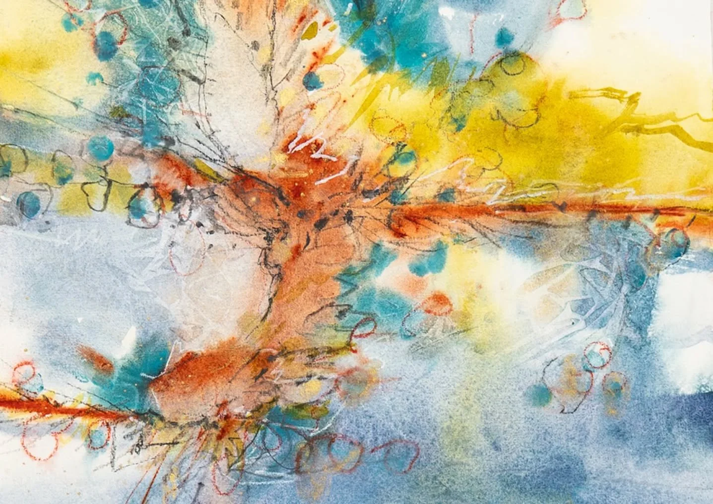 Every painting is a step in a journey, a piece of the artist and a reflection of so many things; skill, presence, attention, time and love.
.
&quot;Coming to Fruition,&quot; watercolor