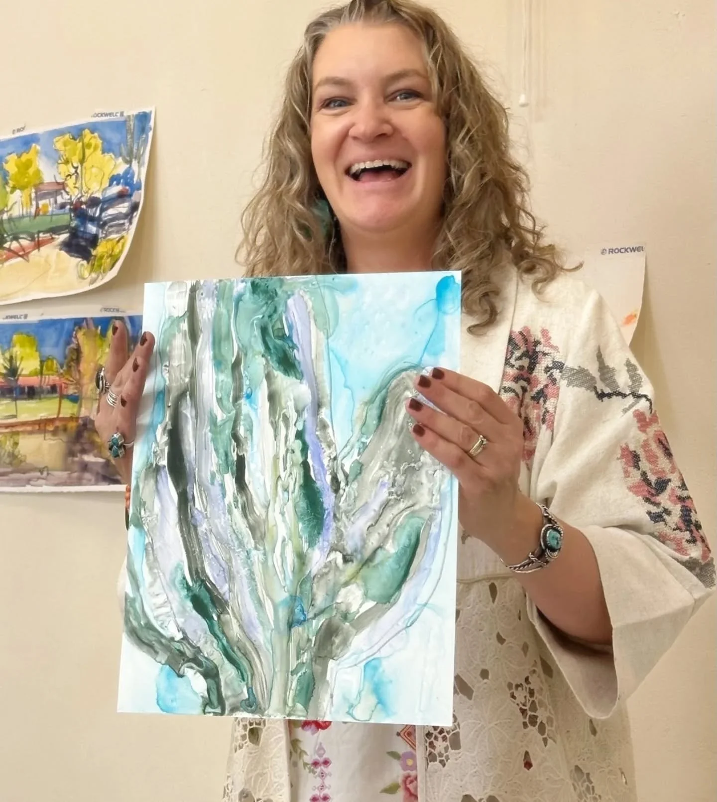 Scenes from Tucson. So thankful for the way each artist showed up ready to be present and open in this process. I give everything I have to this week of exploring watercolor, artist mindset and creative process, and I receive so much in the exchange.